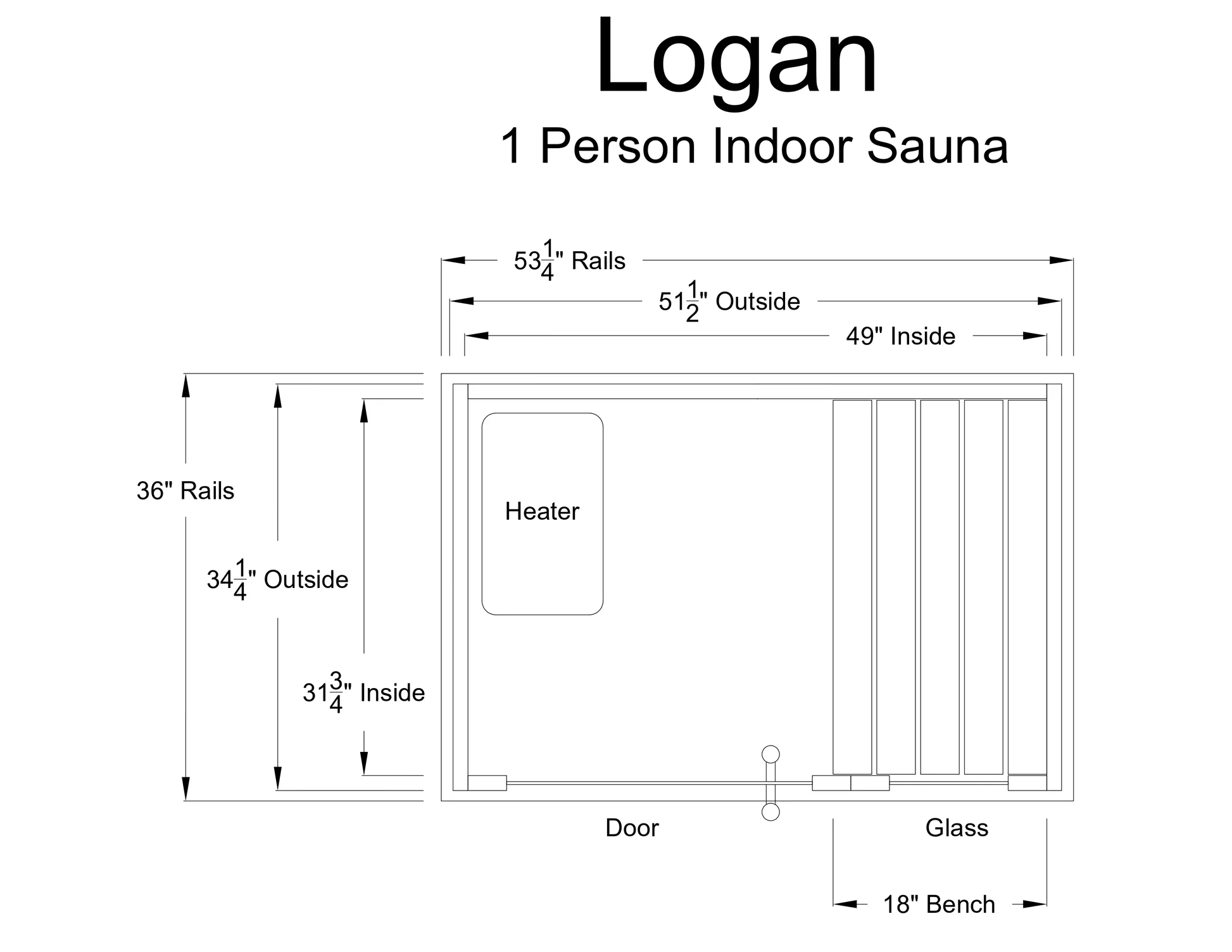 Almost Heaven Logan 1-2 Person Indoor Sauna (Respite Series)