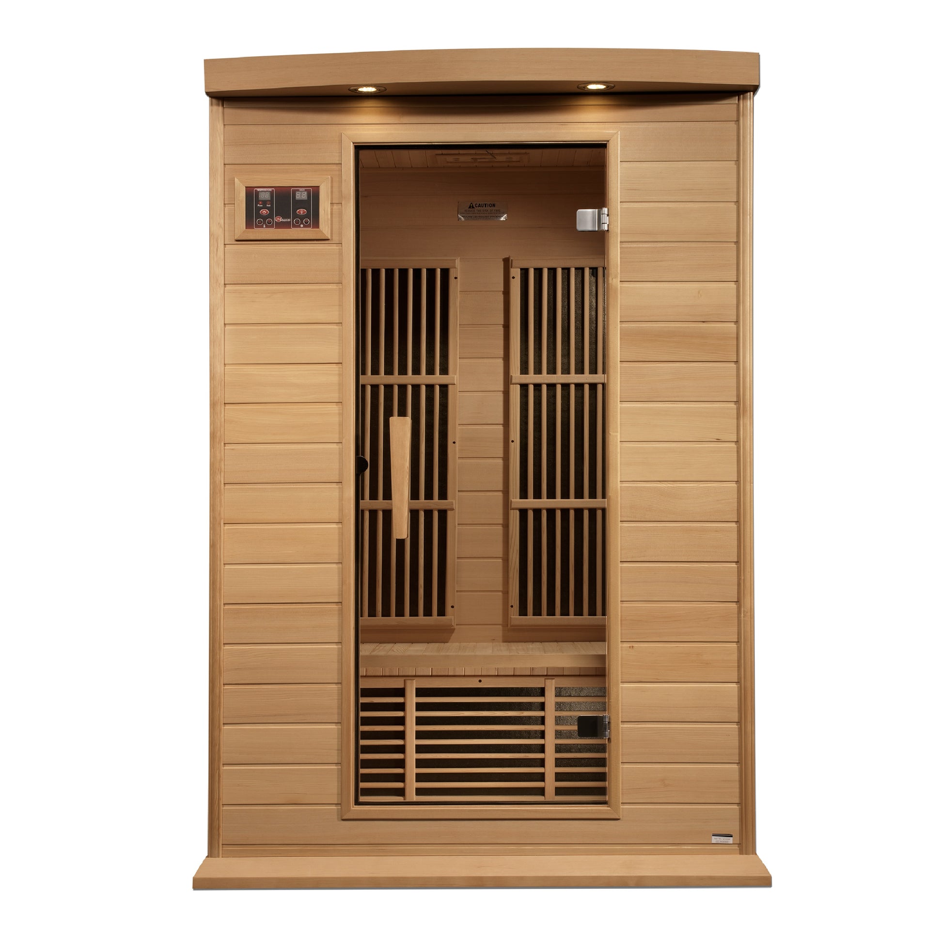 New 2026 Maxxus 2 Person Near Zero EMF FAR Infrared Sauna - Canadian Hemlock