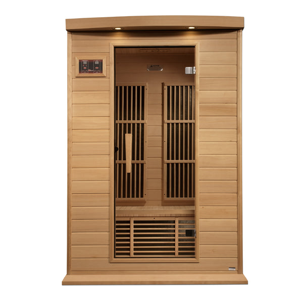 New 2026 Maxxus 2 Person Near Zero EMF FAR Infrared Sauna - Canadian Hemlock