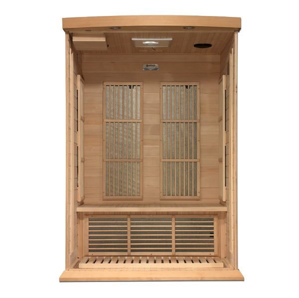New 2026 Maxxus 2 Person Near Zero EMF FAR Infrared Sauna - Canadian Hemlock