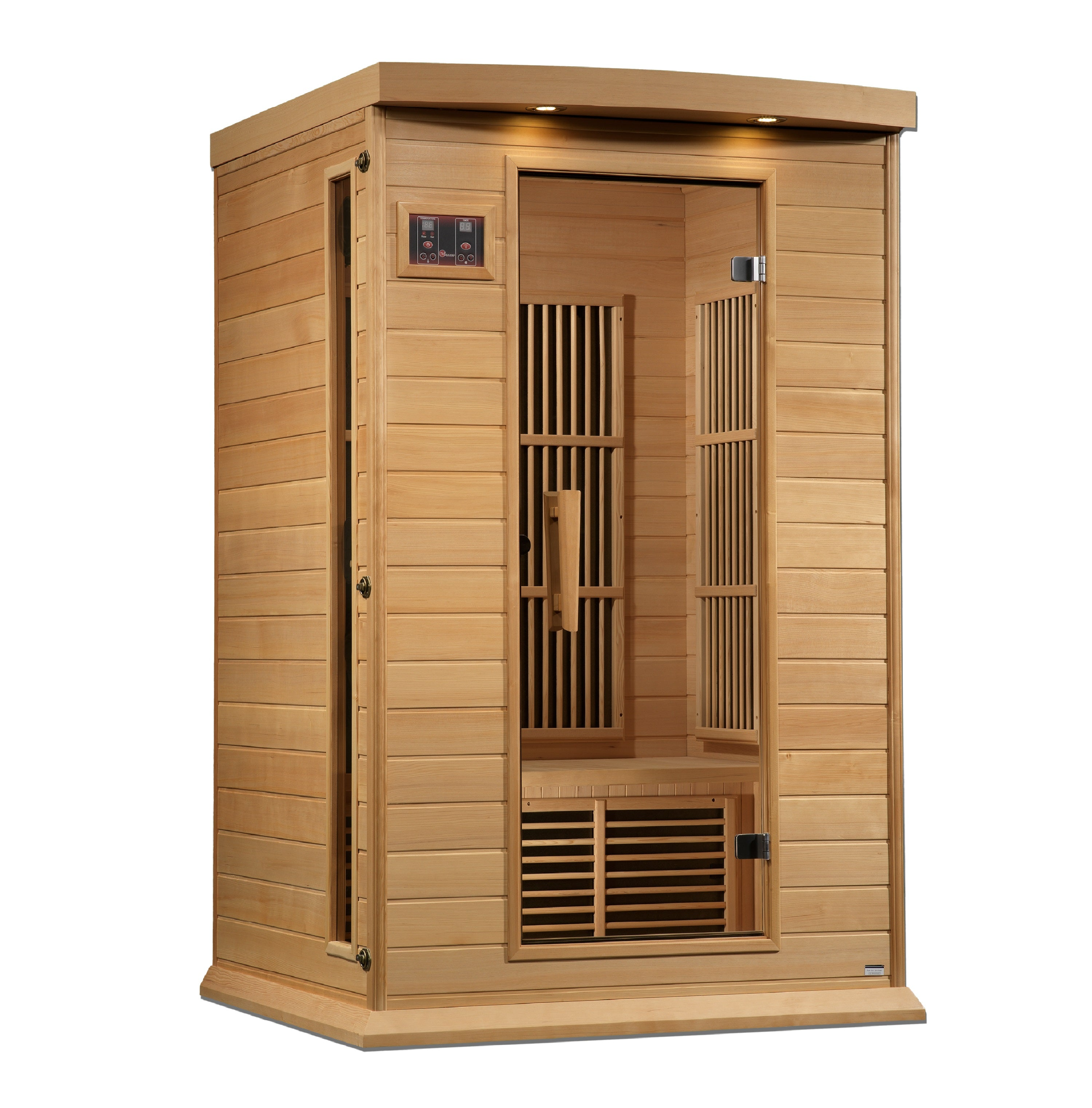 New 2026 Maxxus 2 Person Near Zero EMF FAR Infrared Sauna - Canadian Hemlock