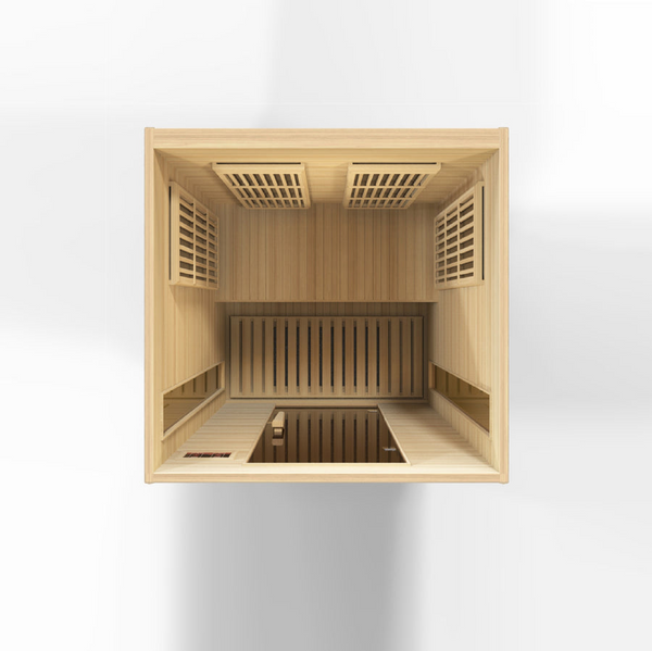 New 2026 MX-K206-01 Maxxus Low EMF FAR Infrared Sauna Canadian Hemlock