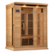 New 2026 Maxxus 3 Person Near Zero EMF FAR Infrared Sauna - Canadian Hemlock