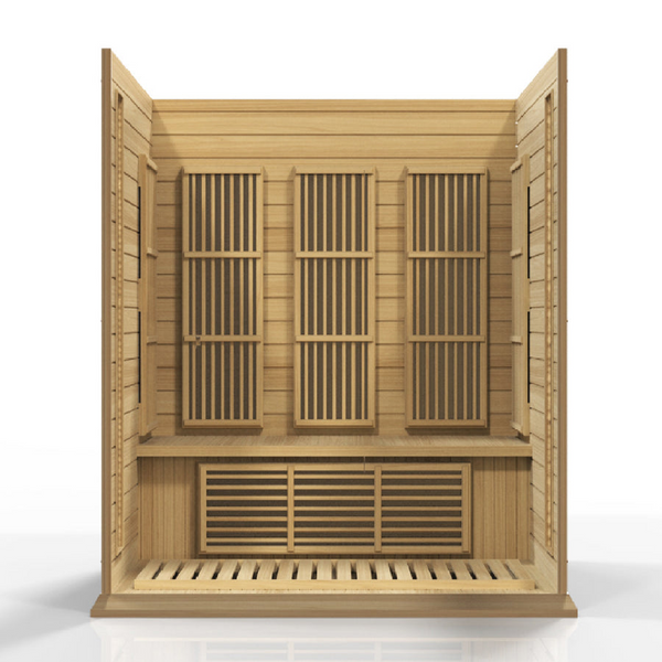 New 2026 MX-K306-01 Maxxus Low EMF FAR Infrared Sauna Canadian Hemlock
