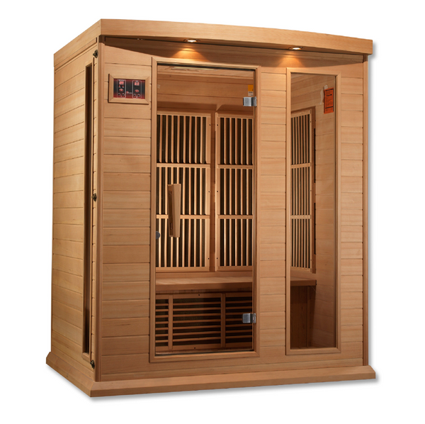 New 2026 MX-K306-01 Maxxus Low EMF FAR Infrared Sauna Canadian Hemlock