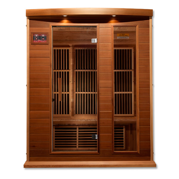 New 2026 Maxxus "Montilemar Edition" 3 Person Near Zero EMF FAR Infrared Sauna - Canadian Red Cedar
