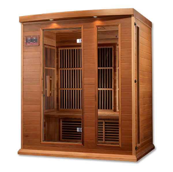 New 2026 Maxxus "Montilemar Edition" 3 Person Near Zero EMF FAR Infrared Sauna - Canadian Red Cedar