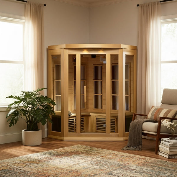 New 2026 MX-K356-01 Maxxus Low EMF FAR Infrared Sauna Canadian Hemlock