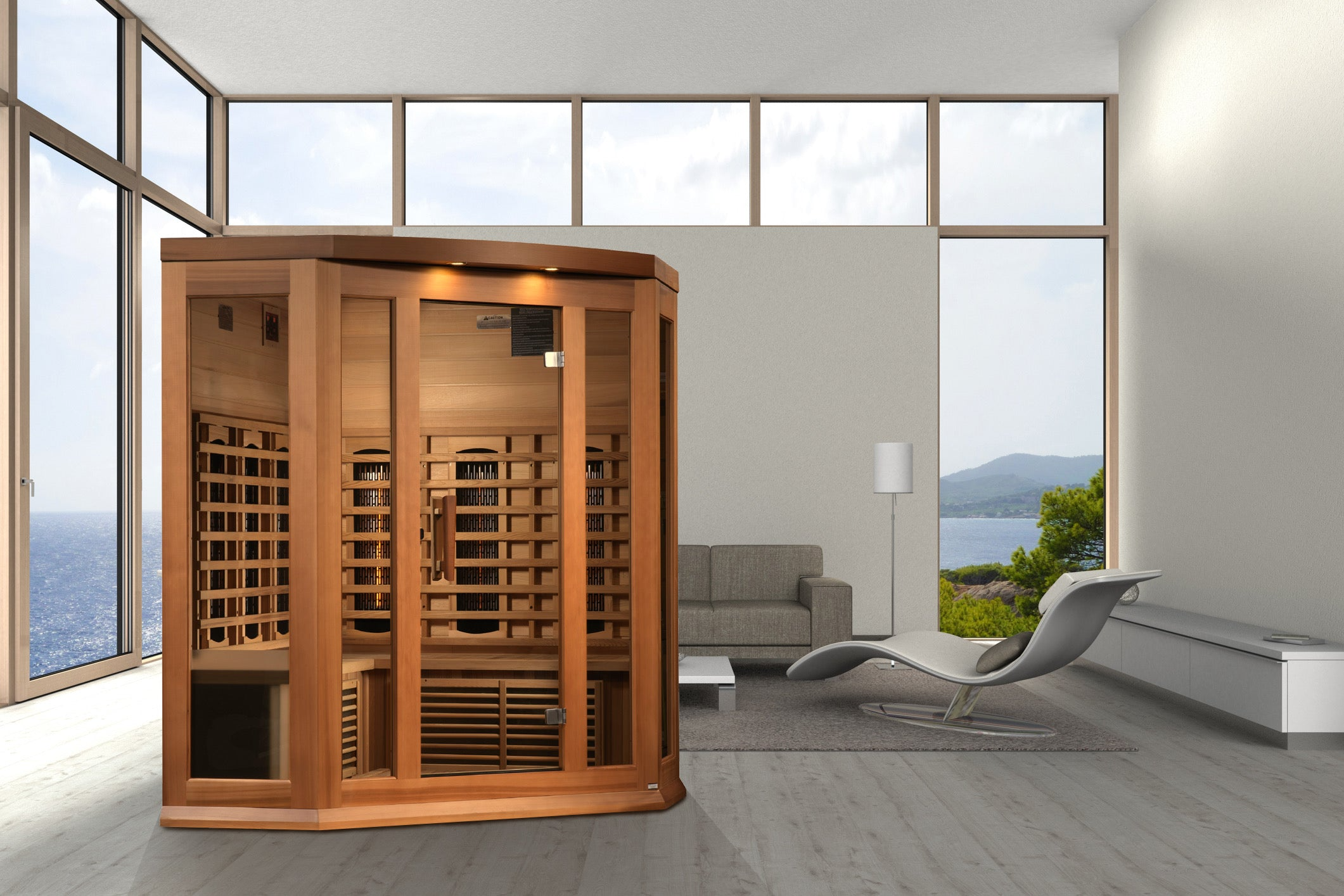 New 2026 Maxxus 3 Person Full Spectrum Infrared Sauna - Canadian Red Cedar