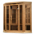 New 2026 Maxxus 3 Person Corner Near Zero EMF FAR Infrared Sauna - Canadian Hemlock
