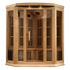 New 2026 Maxxus 3 Person Corner Near Zero EMF FAR Infrared Sauna - Canadian Hemlock