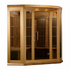 New 2026 Maxxus "Avignon Edition" 3 Person Corner Near Zero EMF FAR Infrared Sauna - Canadian Red Cedar