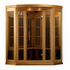 New 2026 Maxxus "Avignon Edition" 3 Person Corner Near Zero EMF FAR Infrared Sauna - Canadian Red Cedar