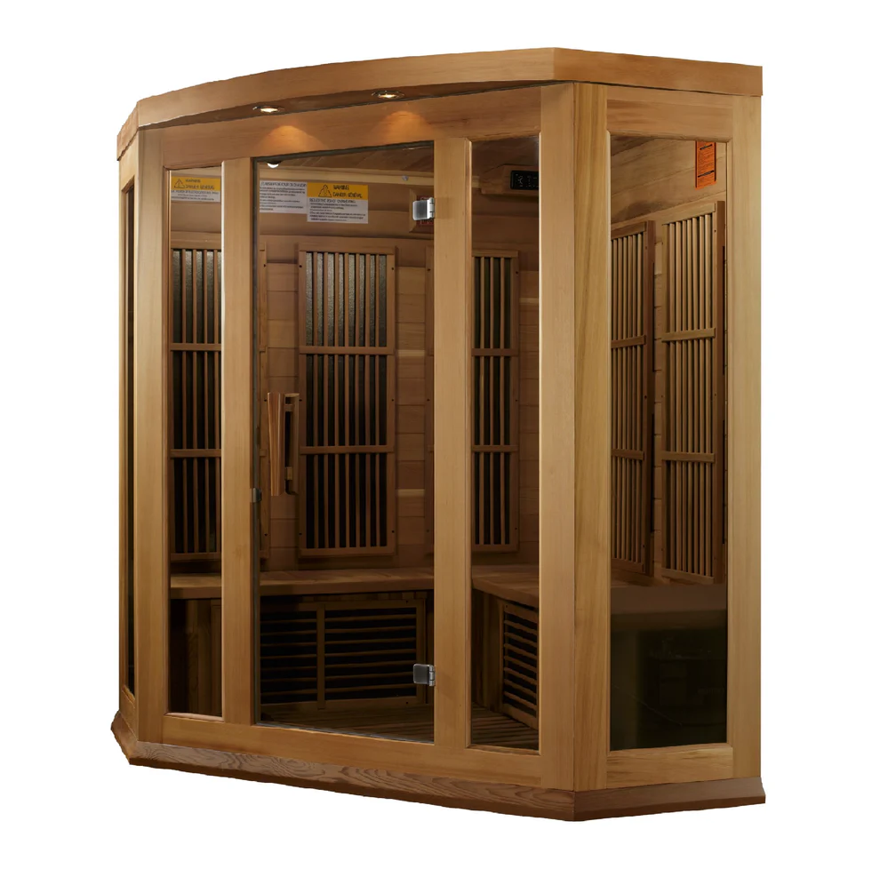 New 2026 Maxxus "Avignon" 3 Person Corner Near Zero EMF FAR IR Sauna (MX-K356-01-ZF CED)