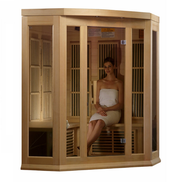 New 2026 MX-K356-01 Maxxus Low EMF FAR Infrared Sauna Canadian Hemlock