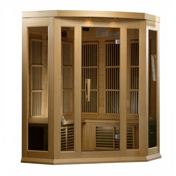 New 2026 MX-K356-01 Maxxus Low EMF FAR Infrared Sauna Canadian Hemlock