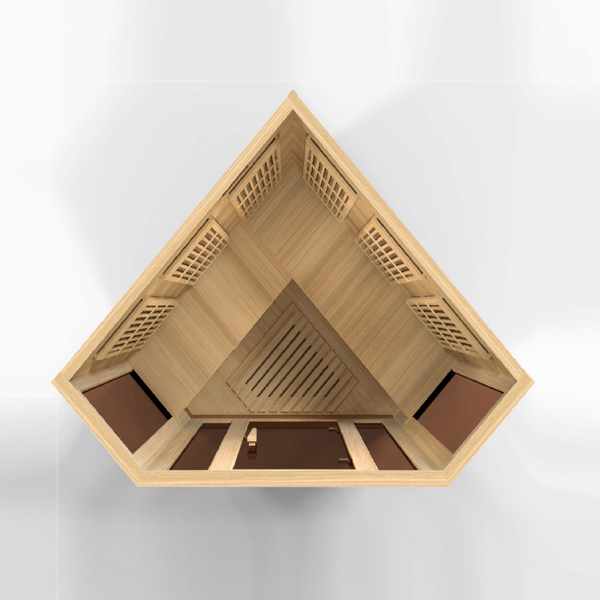 New 2026 MX-K356-01 Maxxus Low EMF FAR Infrared Sauna Canadian Hemlock