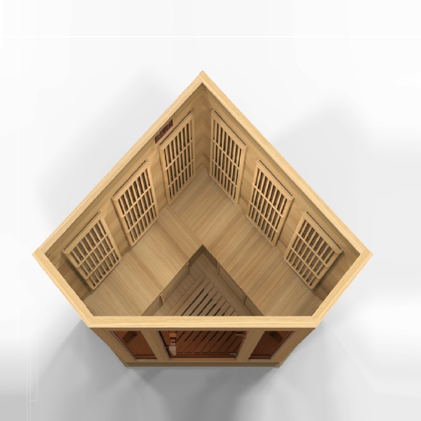 New 2026 MX-K356-01 Maxxus Low EMF FAR Infrared Sauna Canadian Hemlock