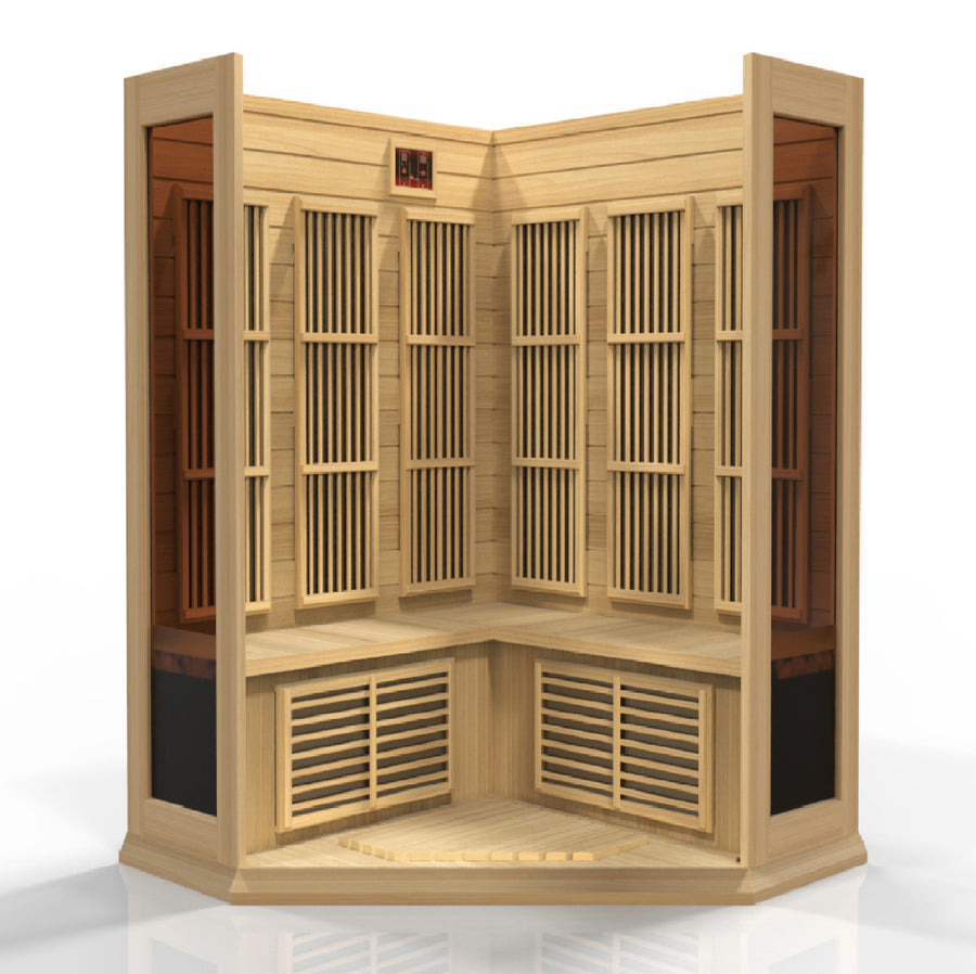 New 2026 MX-K356-01 Maxxus Low EMF FAR Infrared Sauna Canadian Hemlock