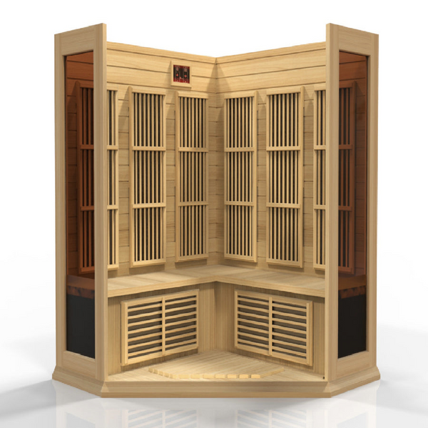 New 2026 MX-K356-01 Maxxus Low EMF FAR Infrared Sauna Canadian Hemlock