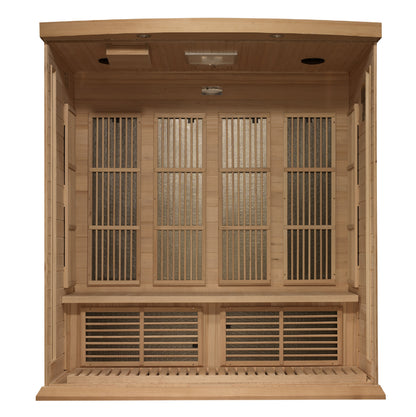 New 2026 Maxxus 4 Person Near Zero EMF FAR Infrared Sauna - Canadian Hemlock