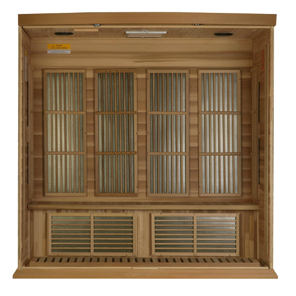 New 2026 Maxxus "Chaumont Edition" 4 Person Near Zero EMF FAR Infrared Sauna - Canadian Red Cedar