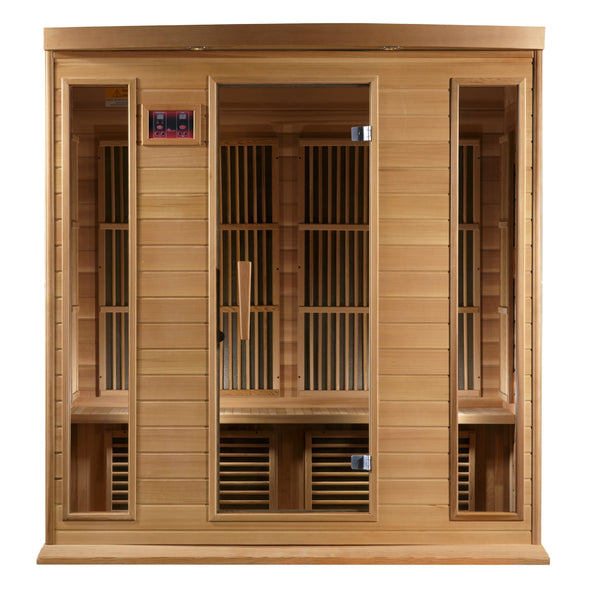 New 2026 Maxxus "Chaumont Edition" 4 Person Near Zero EMF FAR Infrared Sauna - Canadian Red Cedar