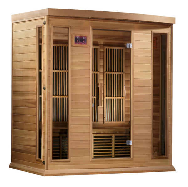 New 2026 Maxxus "Chaumont Edition" 4 Person Near Zero EMF FAR Infrared Sauna - Canadian Red Cedar