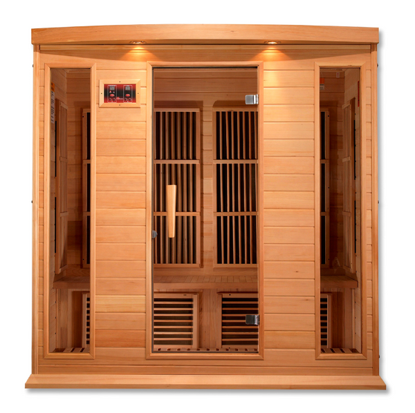 New 2026 MX-K406-01 Maxxus Low EMF FAR Infrared Sauna Canadian Hemlock