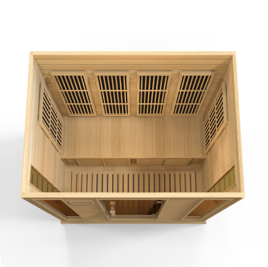 New 2026 MX-K406-01 Maxxus Low EMF FAR Infrared Sauna Canadian Hemlock