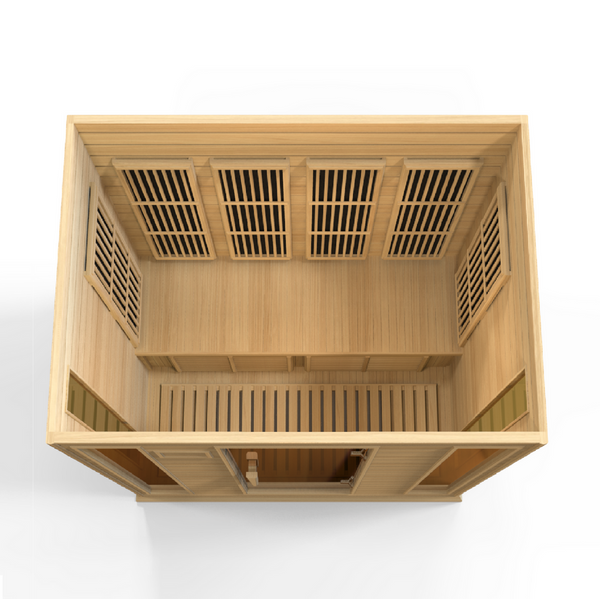 New 2026 MX-K406-01 Maxxus Low EMF FAR Infrared Sauna Canadian Hemlock
