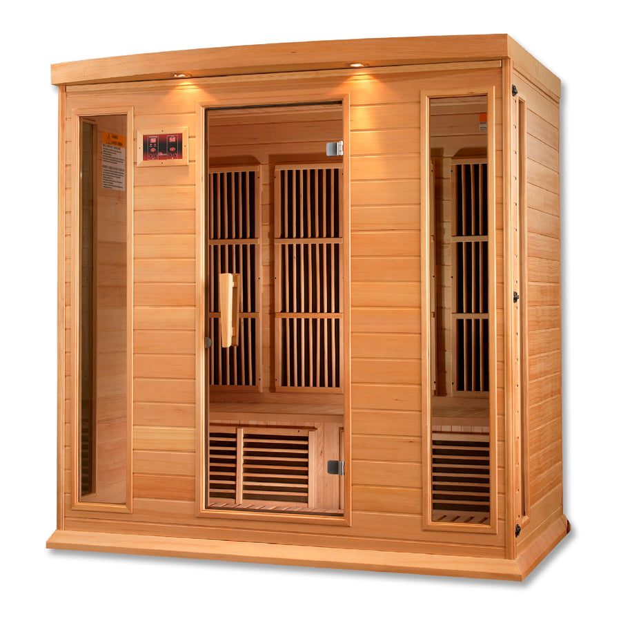 New 2026 MX-K406-01 Maxxus Low EMF FAR Infrared Sauna Canadian Hemlock