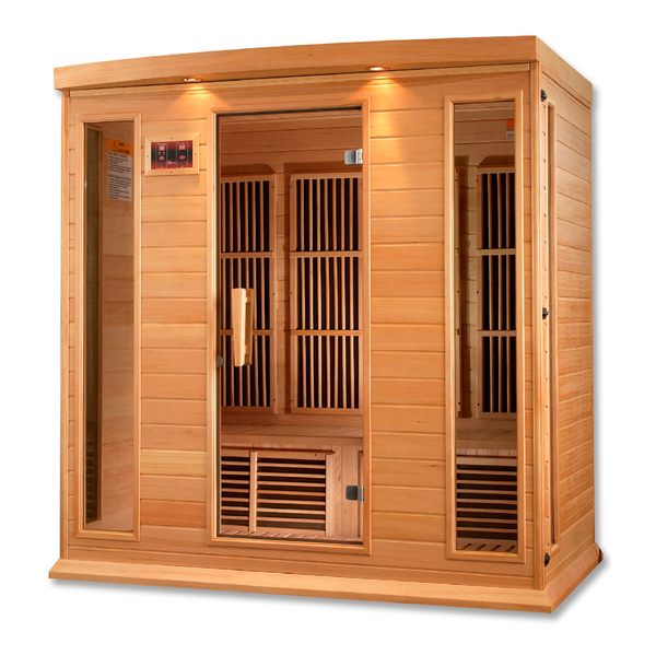 New 2026 MX-K406-01 Maxxus Low EMF FAR Infrared Sauna Canadian Hemlock