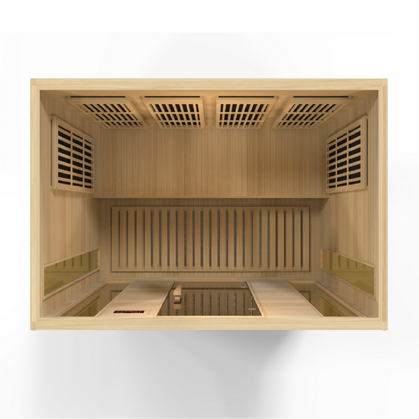 New 2026 MX-K406-01 Maxxus Low EMF FAR Infrared Sauna Canadian Hemlock