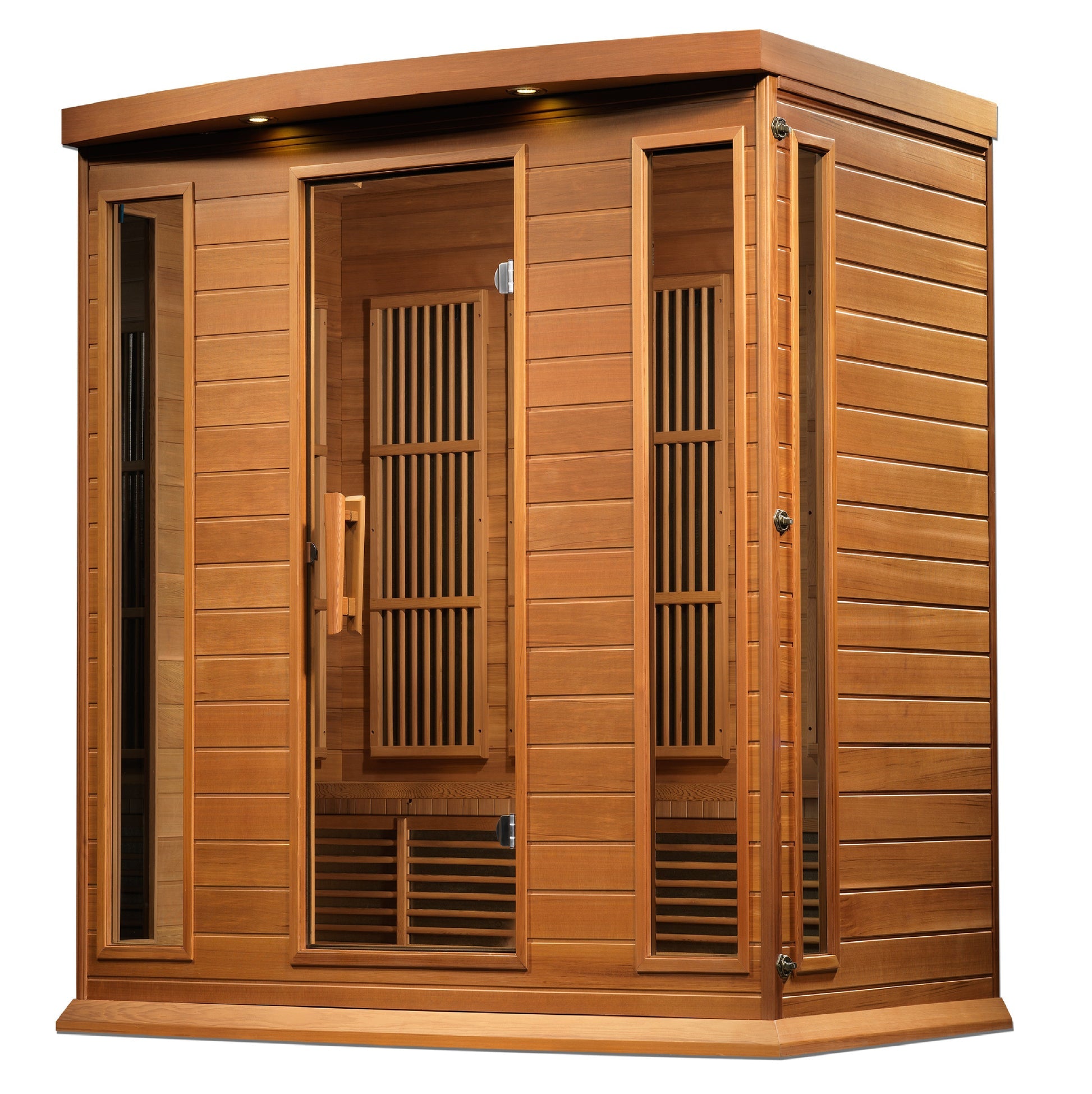 New 2026 Maxxus "Chaumont Edition" 4 Person Near Zero EMF FAR Infrared Sauna - Canadian Red Cedar