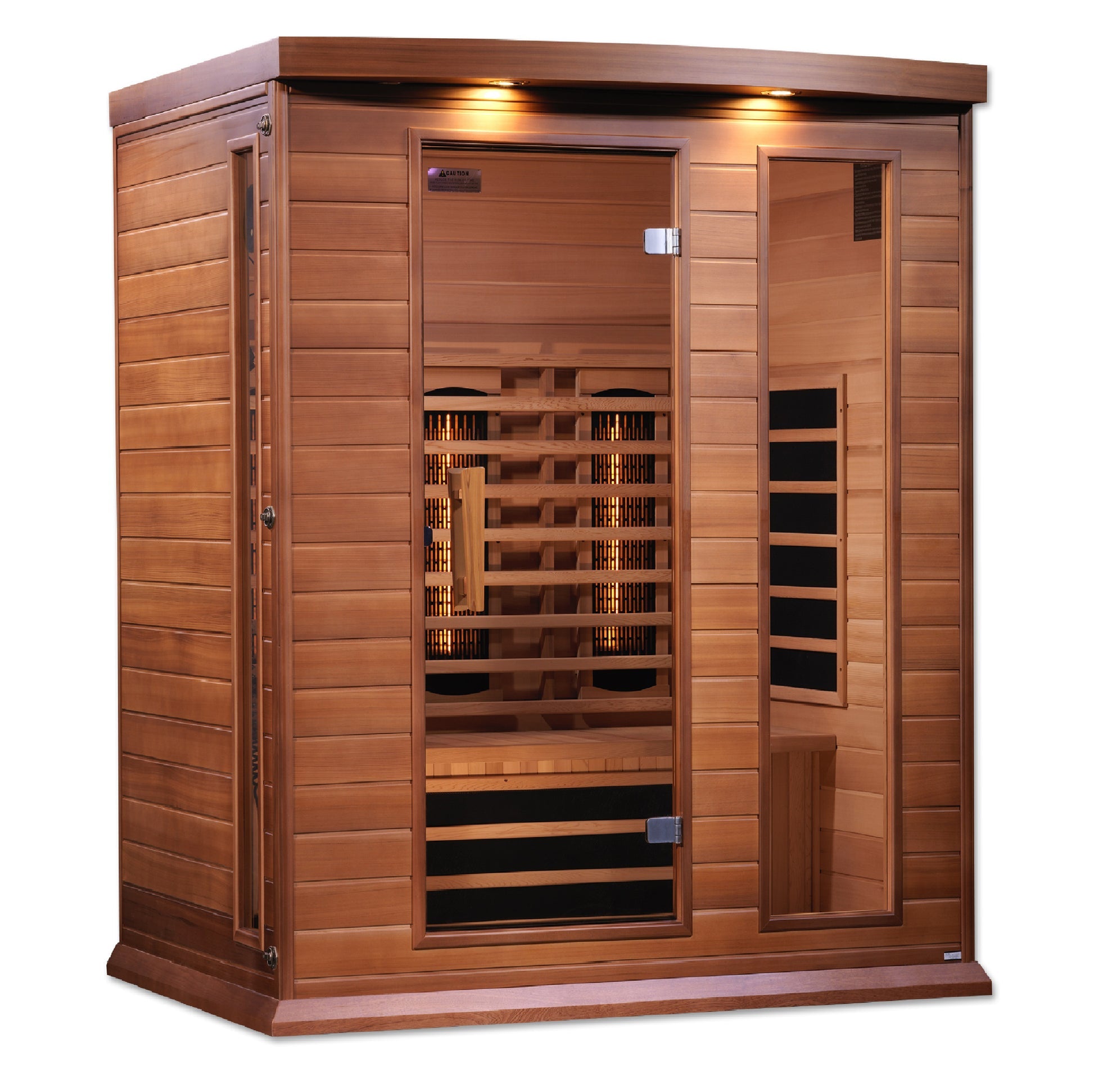New 2026 Maxxus 3 Person Full Spectrum Infrared Sauna - Canadian Red Cedar