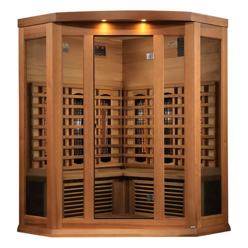 Golden Designs Maxxus 3 Person Full Spectrum Infrared Sauna - Canadian Red Cedar