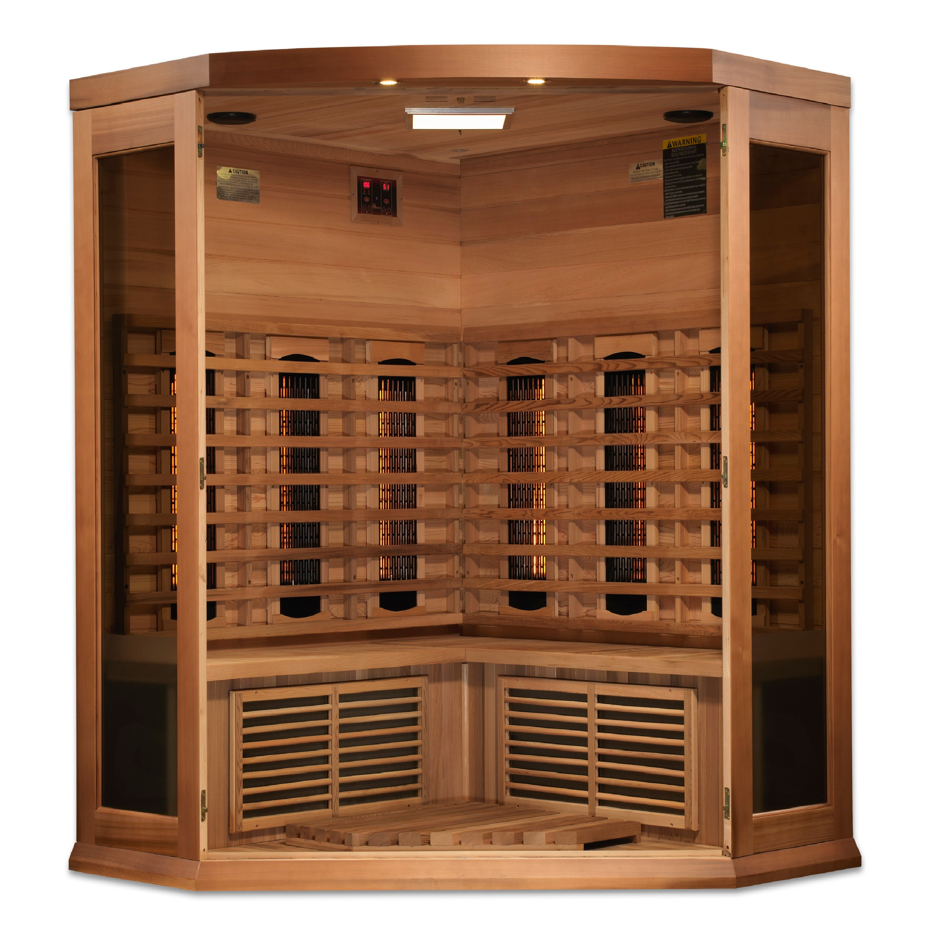 New 2026 Maxxus 3 Person Full Spectrum Infrared Sauna - Canadian Red Cedar
