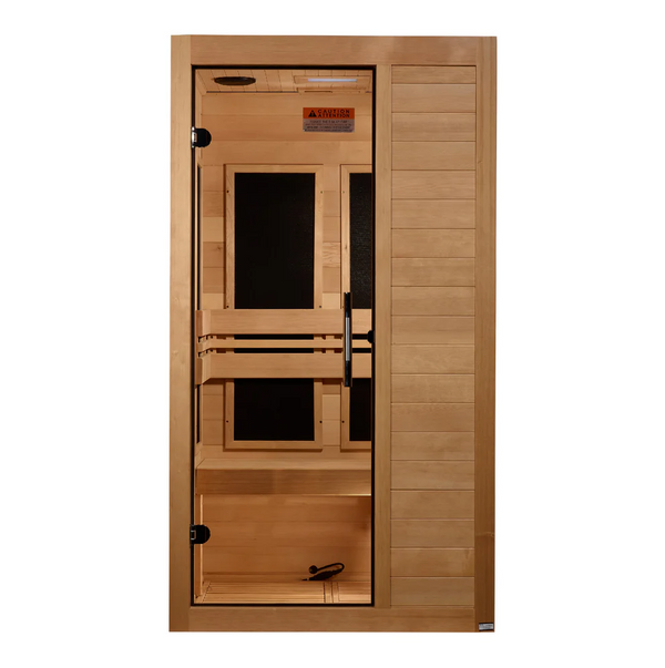 Golden Designs ***New 2026 Model*** Dynamic "Veneto" 1-2 Person Ultra Low EMF FAR IR Sauna (DYN-6115-05 Elite)