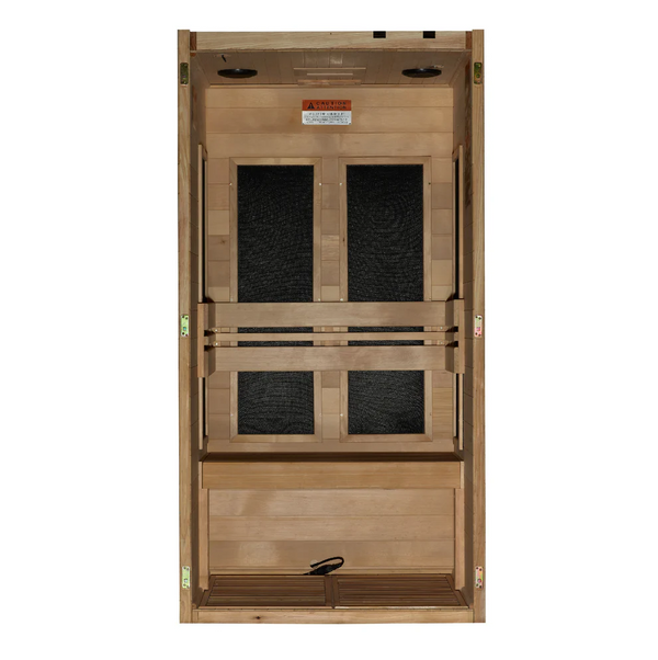 Golden Designs ***New 2026 Model*** Dynamic "Veneto" 1-2 Person Ultra Low EMF FAR IR Sauna (DYN-6115-05 Elite)