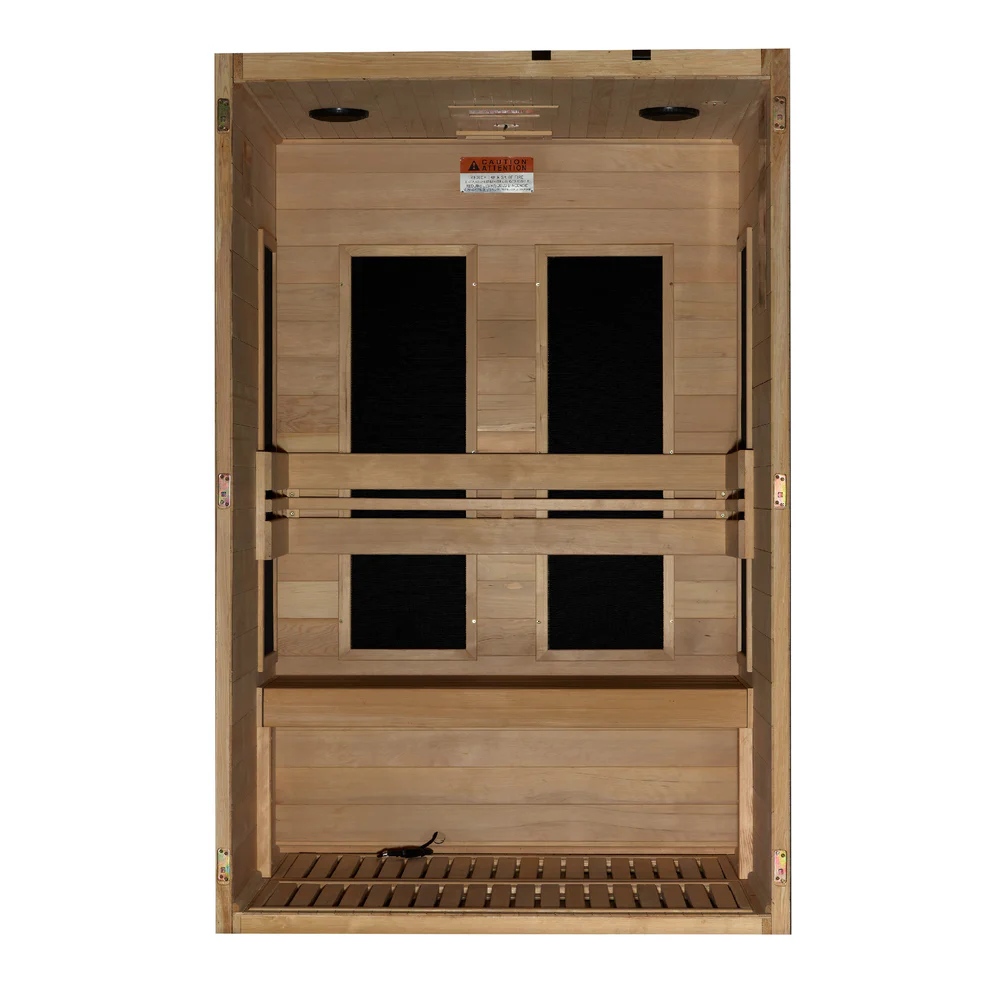 New 2026 Dynamic "Lucca" 2 Person Ultra Low EMF FAR IR Sauna (DYN-6215-05 Elite)