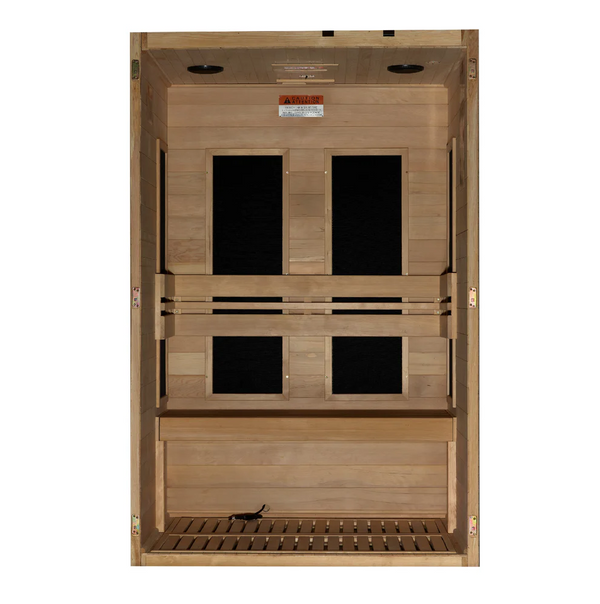 Golden Designs ***New 2026 Model*** Dynamic "Lucca" 2 Person Ultra Low EMF FAR IR Sauna (DYN-6215-05 Elite)