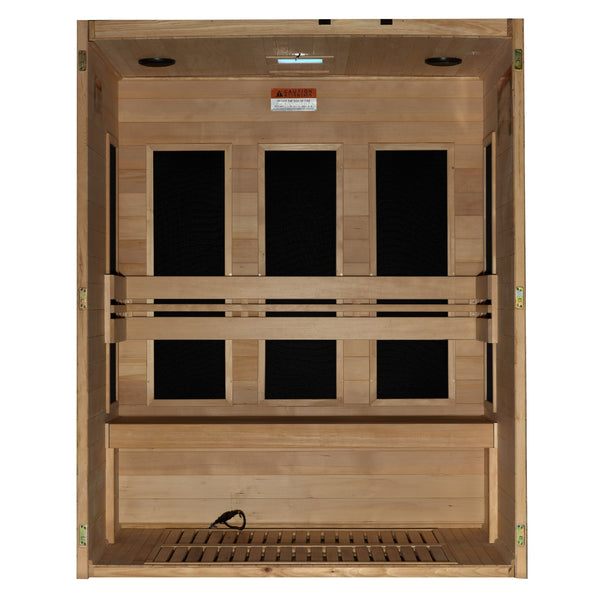 New 2026 S-Line MX-S306-01 Maxxus Low EMF FAR Infrared Sauna Canadian Hemlock
