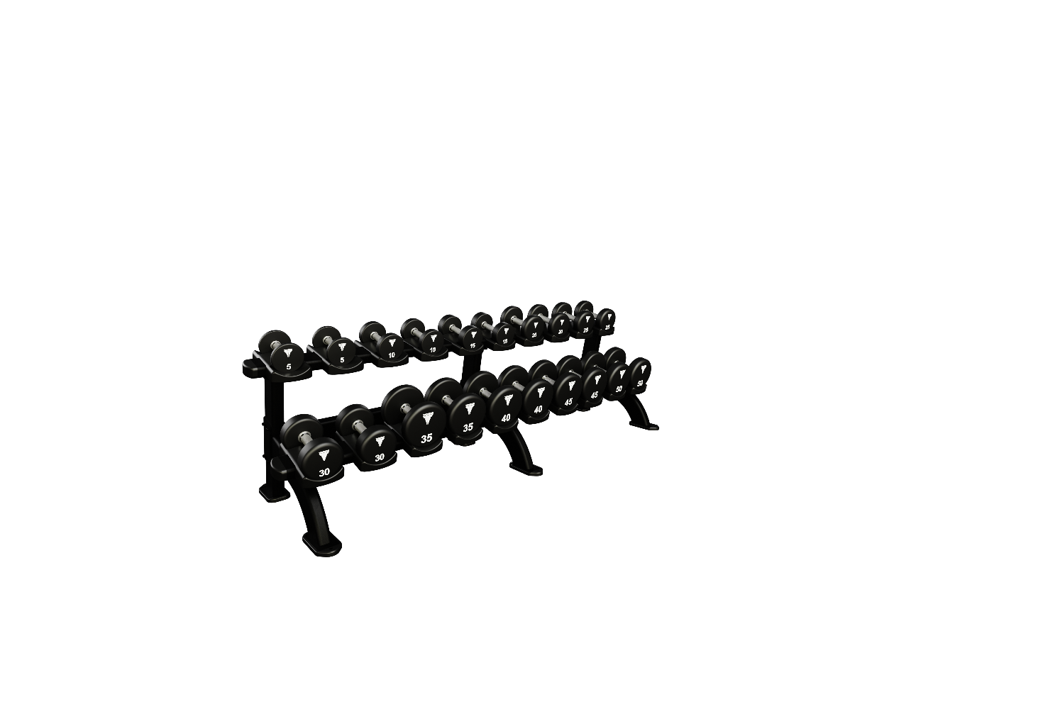 Nautilus Double Dumbbell Rack