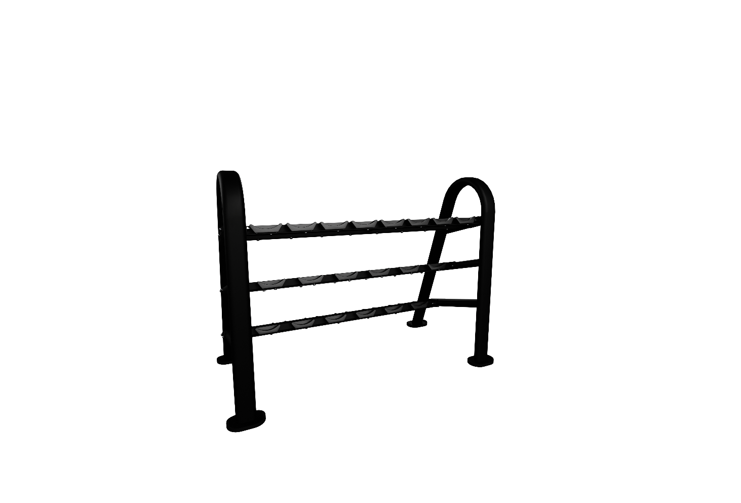 Nautilus Instinct® Dumbbell Rack 10-Pair/3 Tier
