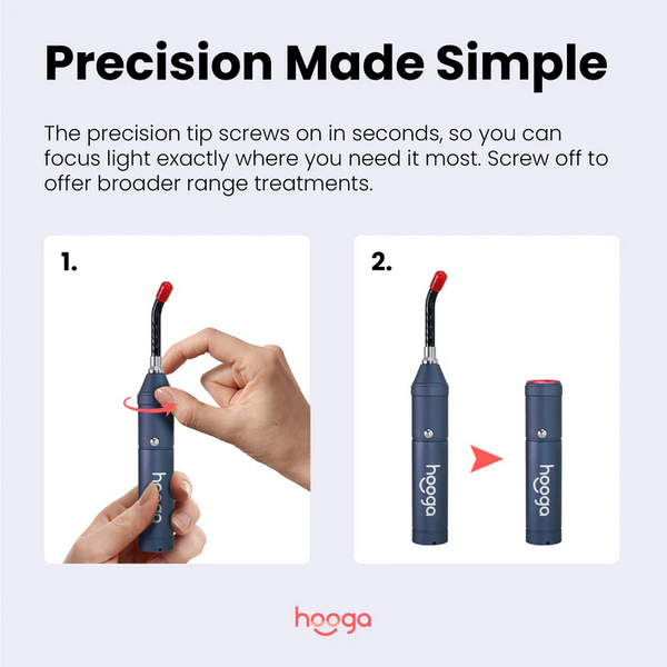 Hooga Red Light Therapy Torch with Precision Tip