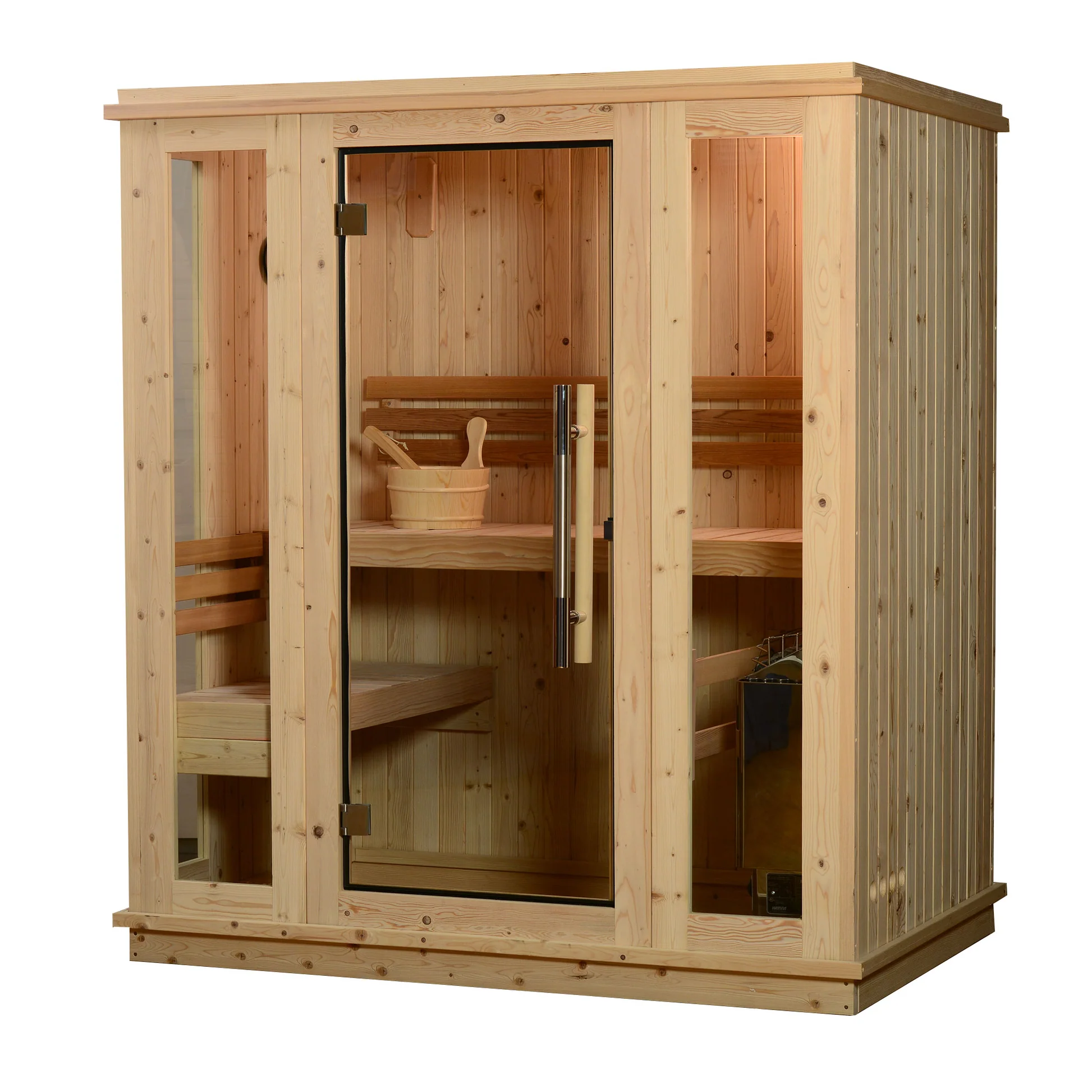Almost Heaven Auburn 2-3 Person Indoor Sauna (Respite Series - Hybrid Option)