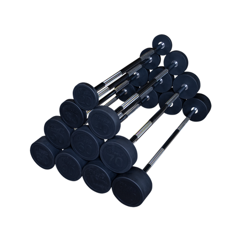 Body-Solid Rubber Coated Fixed Straight Barbell
