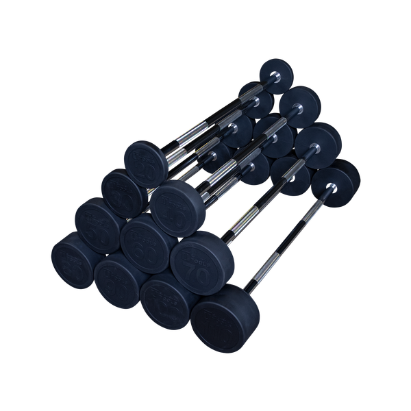 Body-Solid Rubber Coated Fixed Straight Barbell