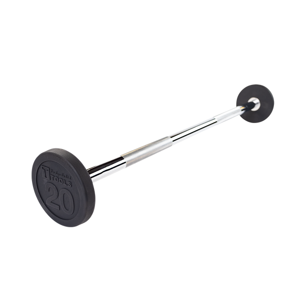 Body-Solid Rubber Coated Fixed Straight Barbell